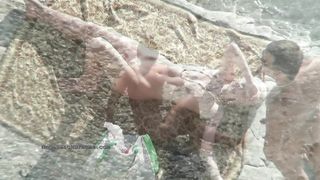 Скрытая съемка голых баб и мужиков на нудистском пляже